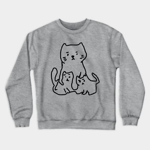 Doodle cat mom Crewneck Sweatshirt by NomiCrafts